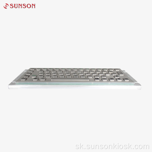 Priemyselná kovová klávesnica s dotykovou podložkou